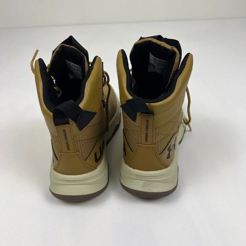 Under Armour Stellar G2 Tactical Boots 4Y Brown Slip Resistant Excellent 3026056